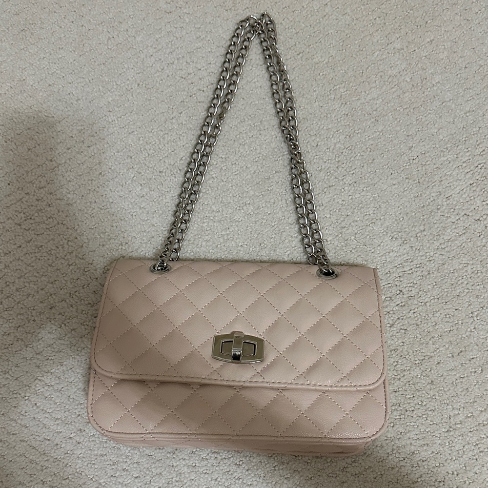 Express Quilted Blush Shoulder Bag